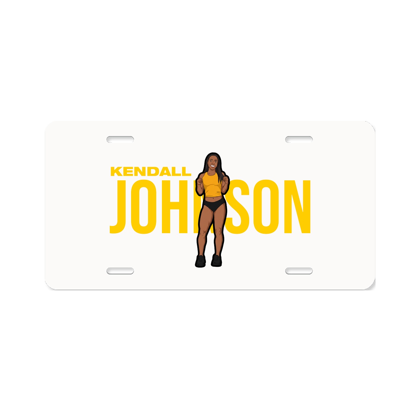 License Plate — Player Name in Classic