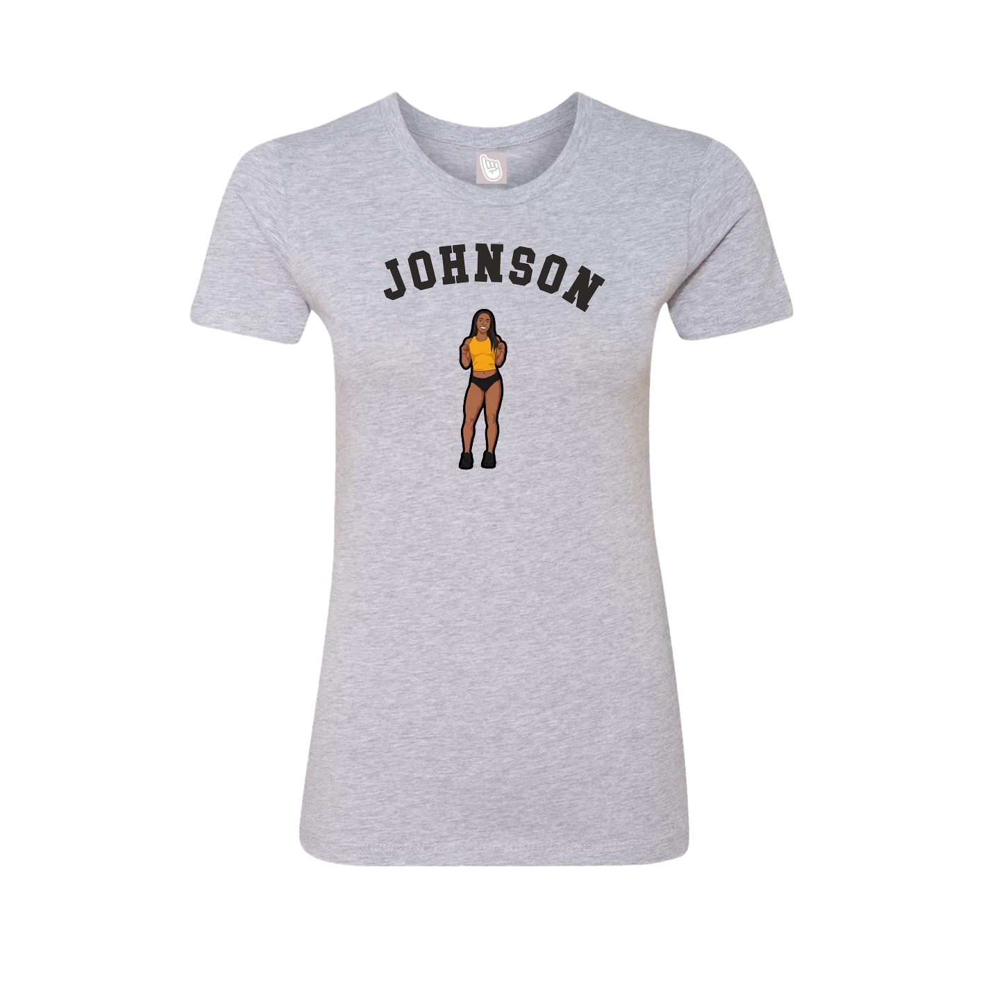 Fitted Women's Tee — Shirsey Arch in Grey