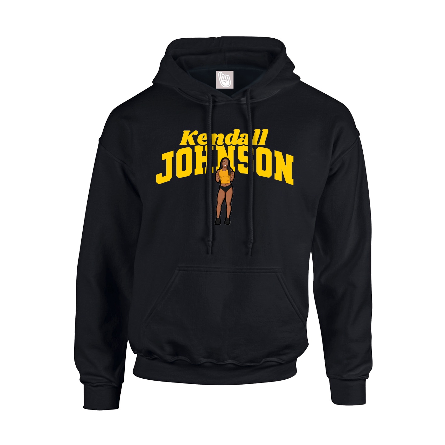 Youth Hoodie — Signature Arch in Black