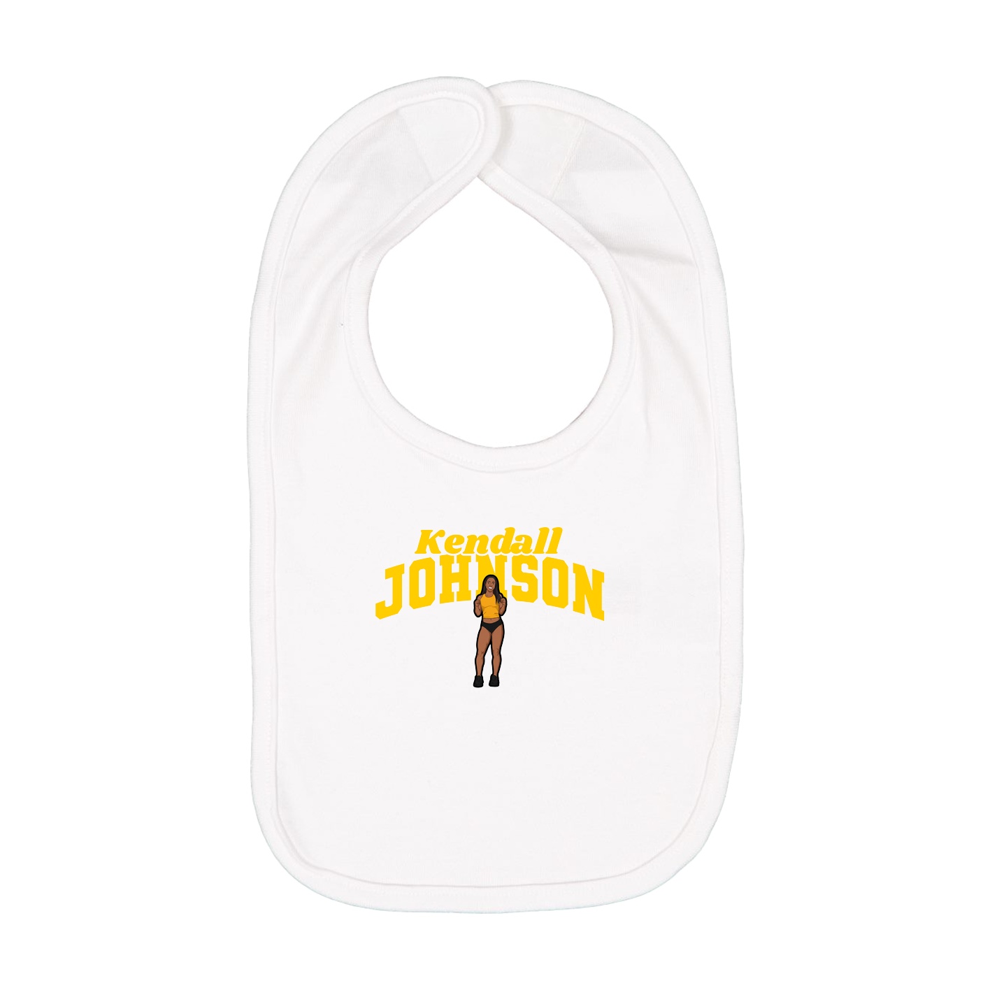 Infant Bib — Signature Arch in White
