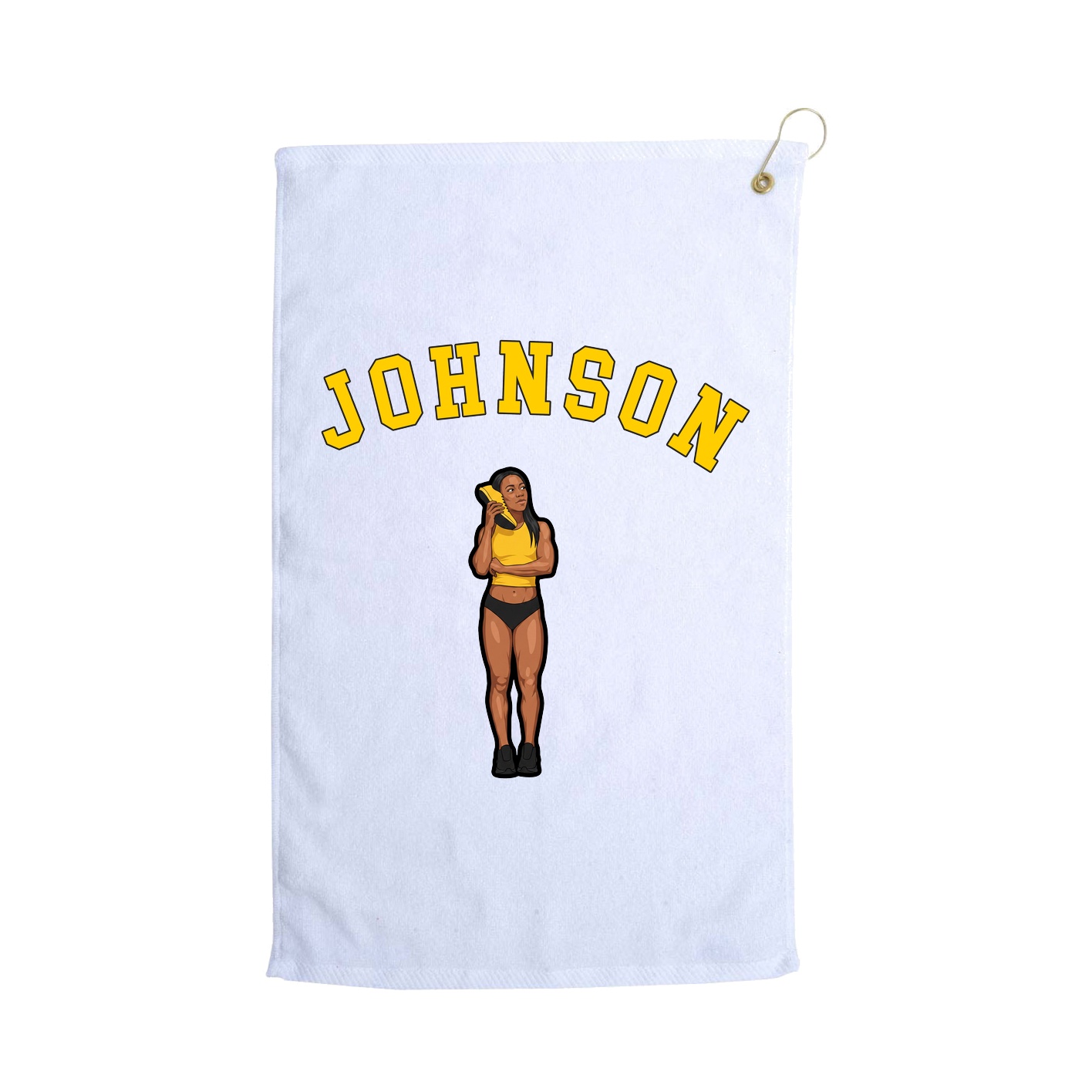 Golf Towel — Shirsey Arch in White