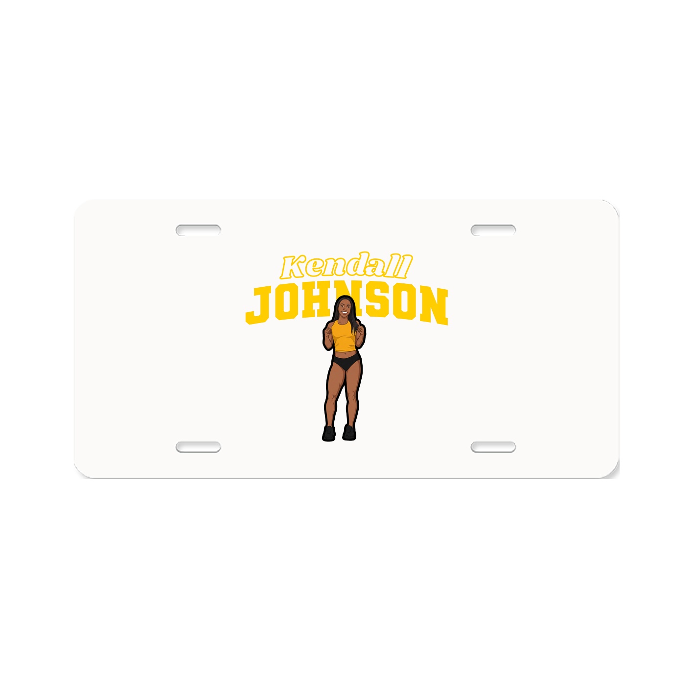 License Plate — Name Arch in Classic