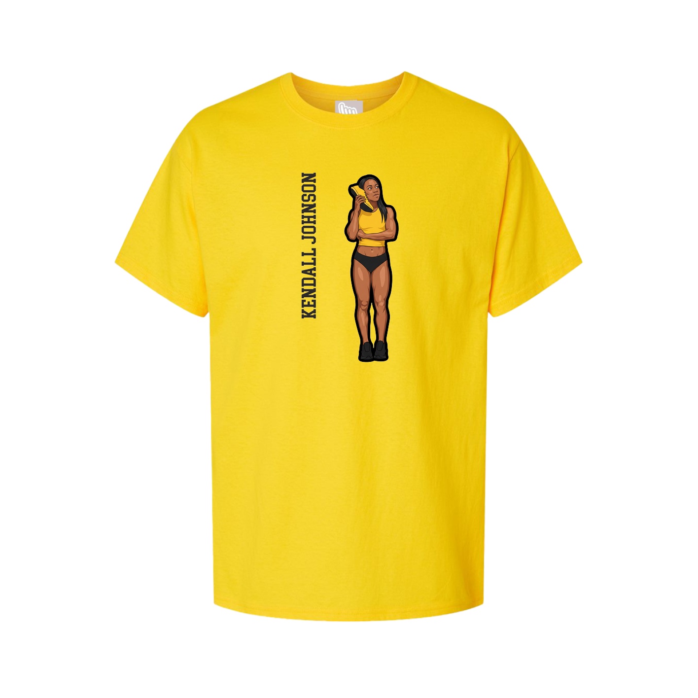 Tee — Name Vertical in Gold