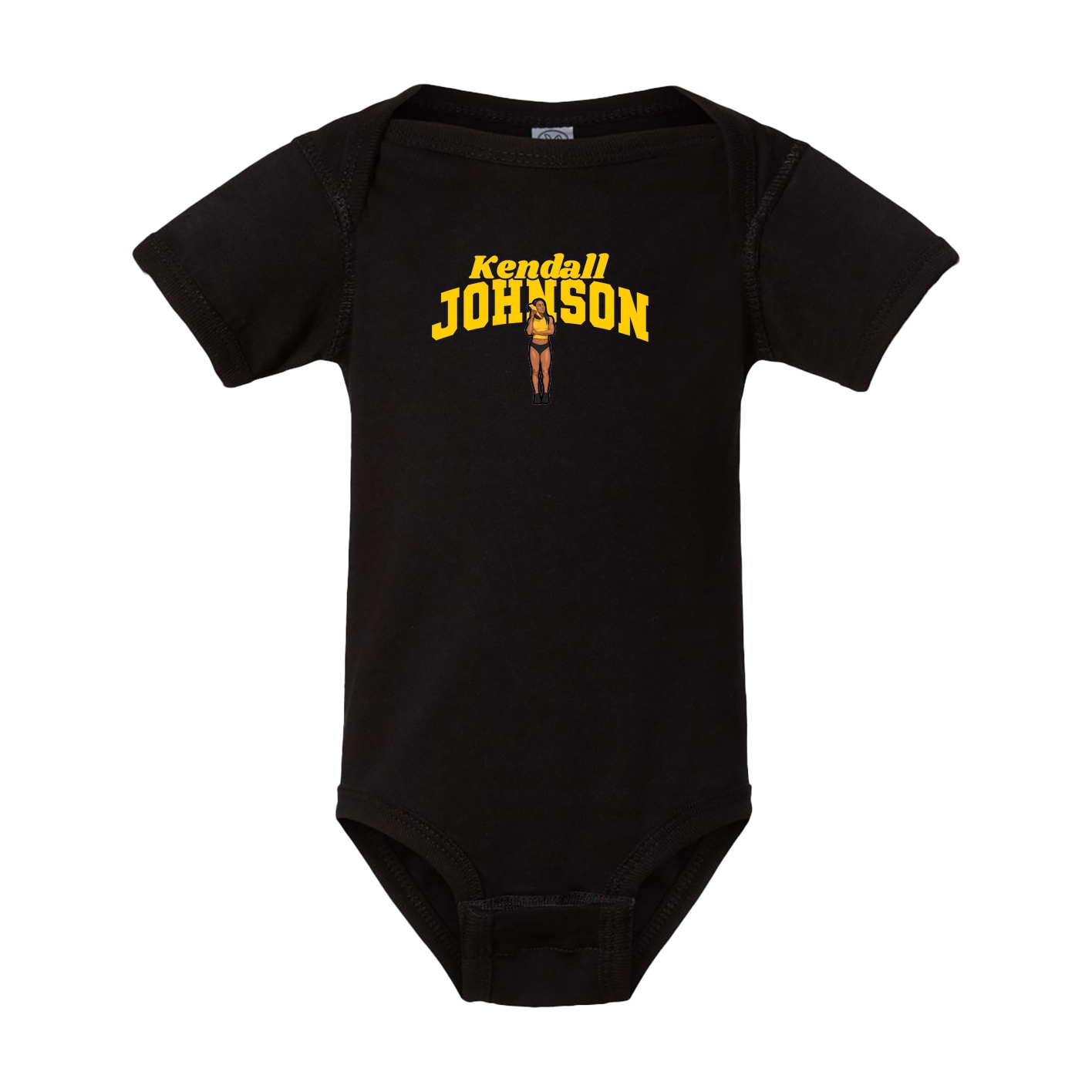Baby Onesie — Signature Arch in Black