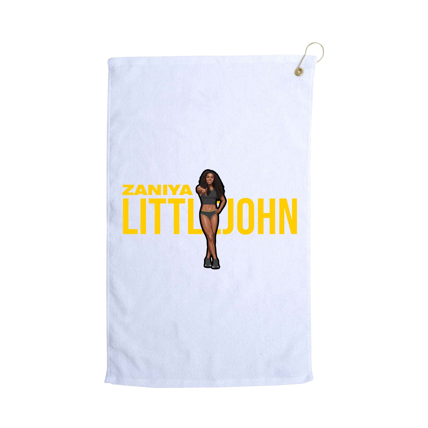 Golf Towel — Player Name in White