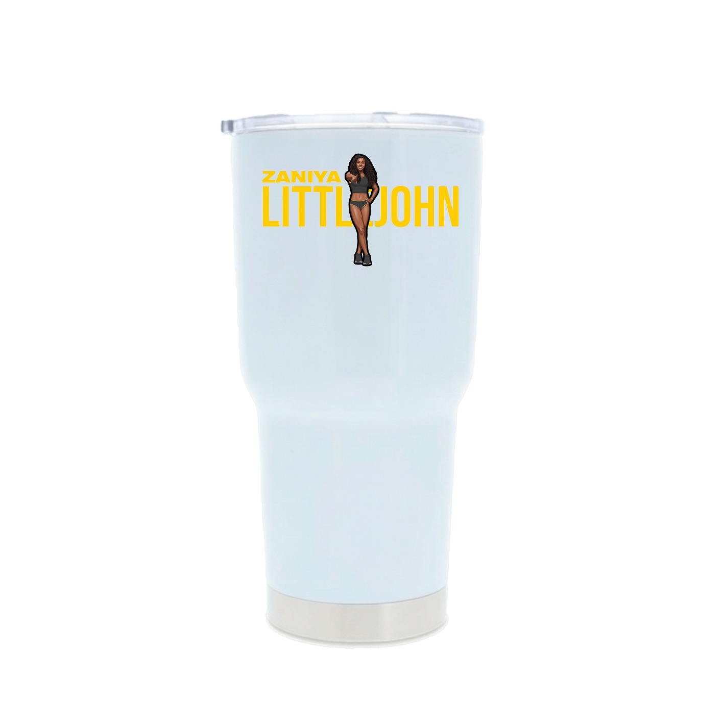 30oz Stainless Steel Tumbler — Player Name in White