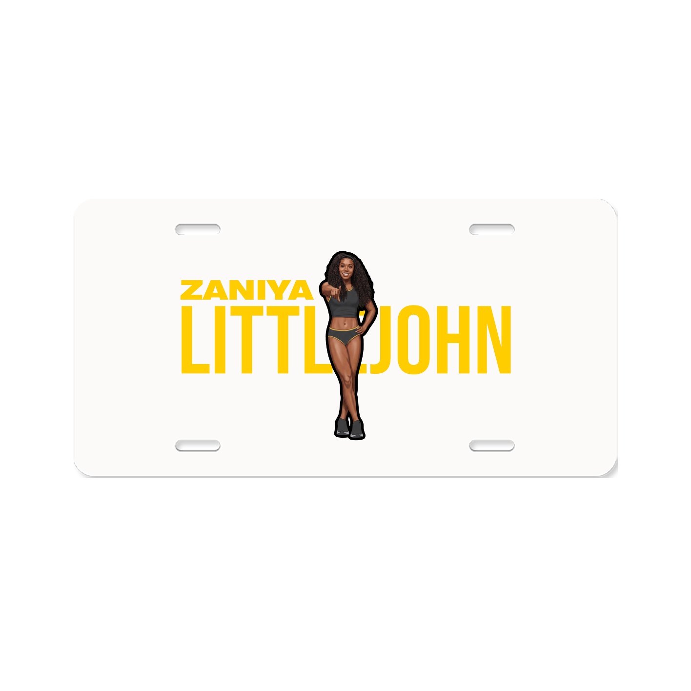 License Plate — Player Name in Classic