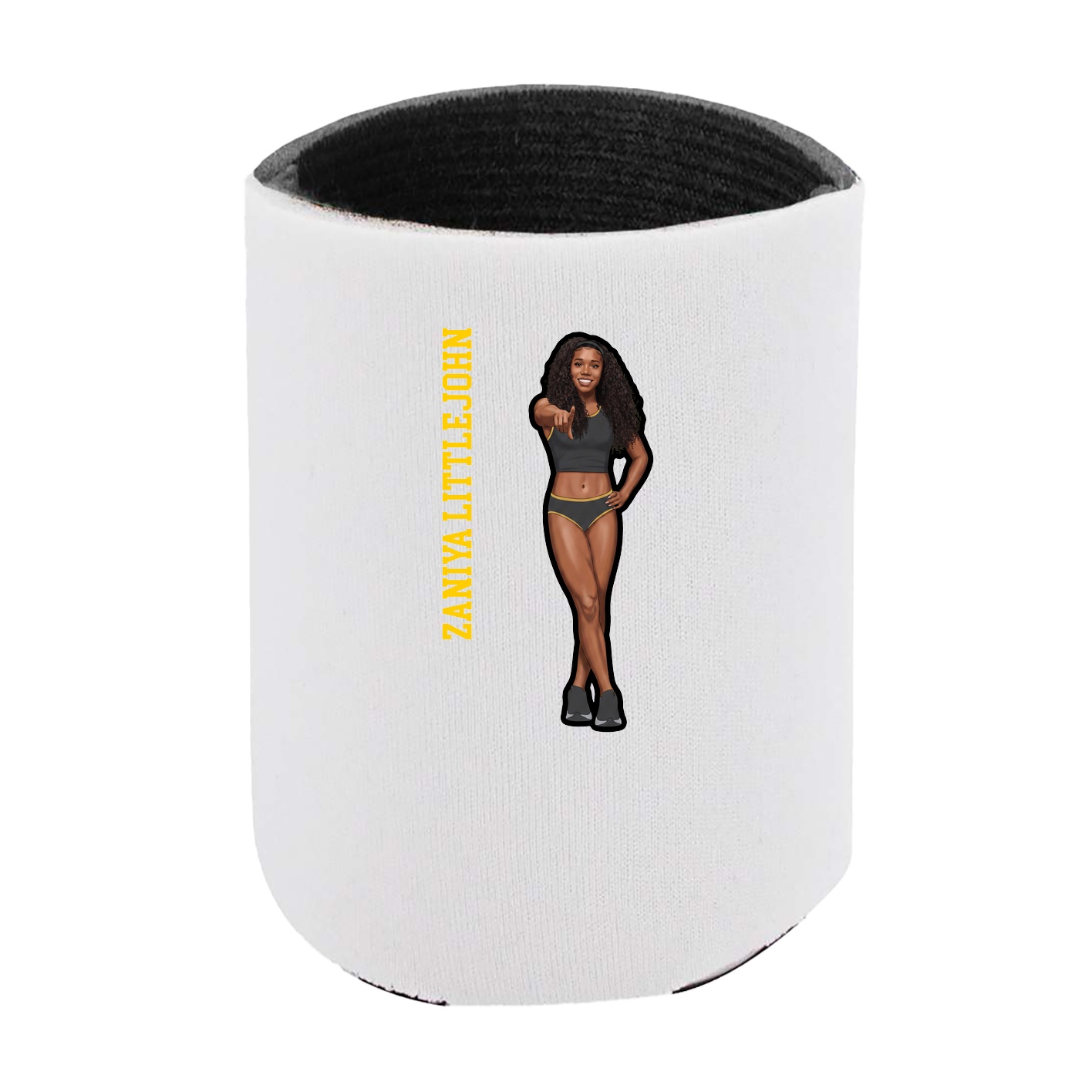 Can Holder — Name Vertical in White