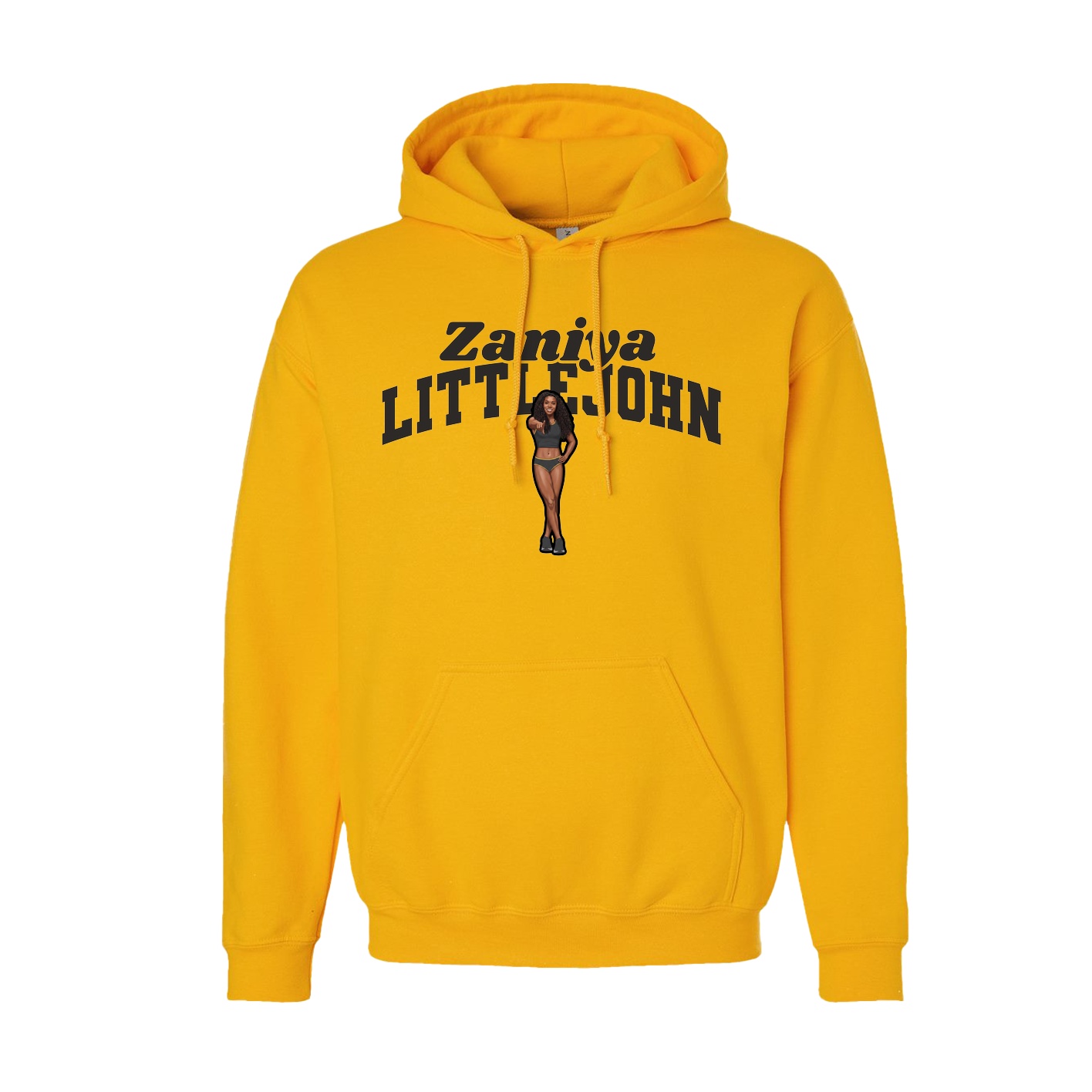 Youth Hoodie — Signature Arch in Gold