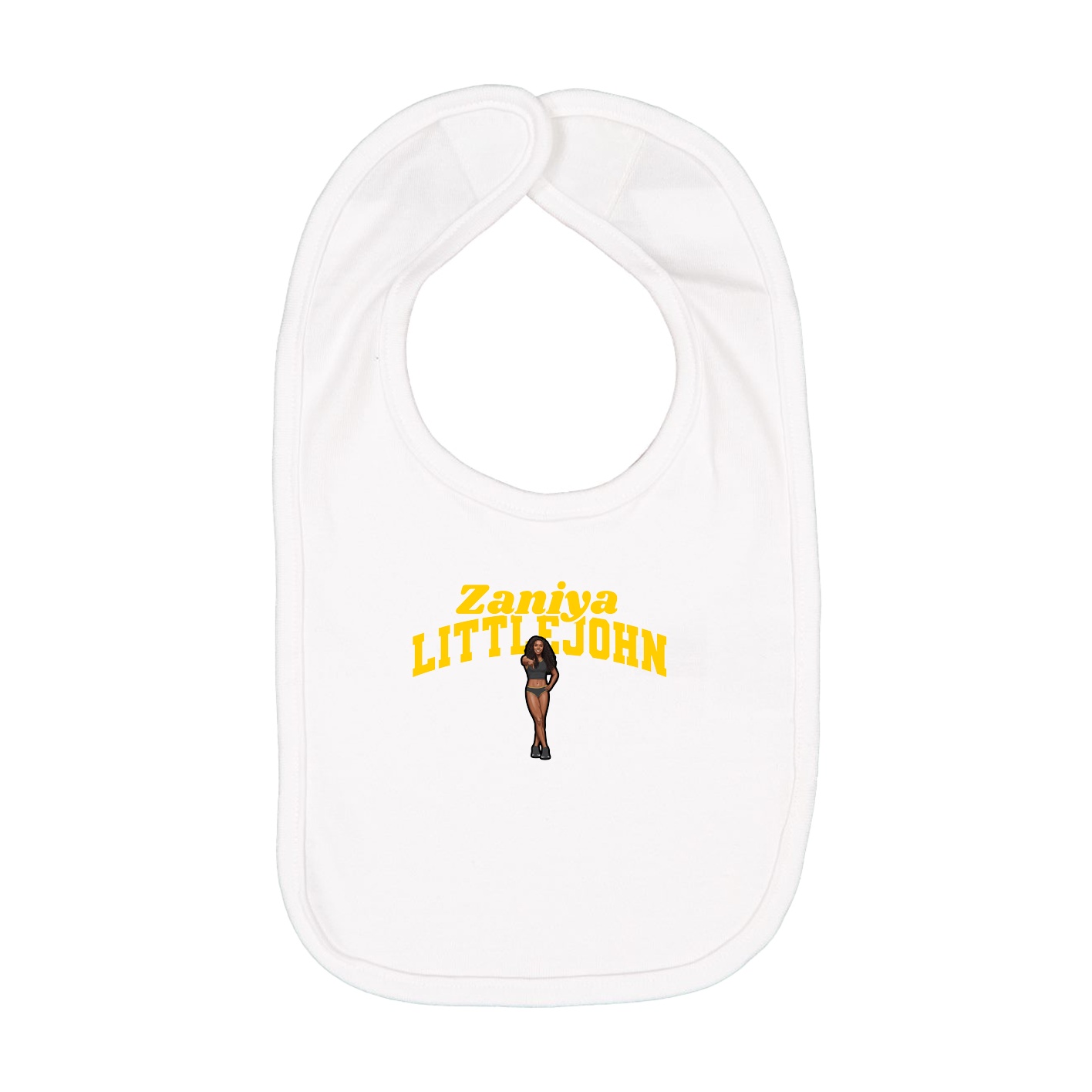 Infant Bib — Signature Arch in White