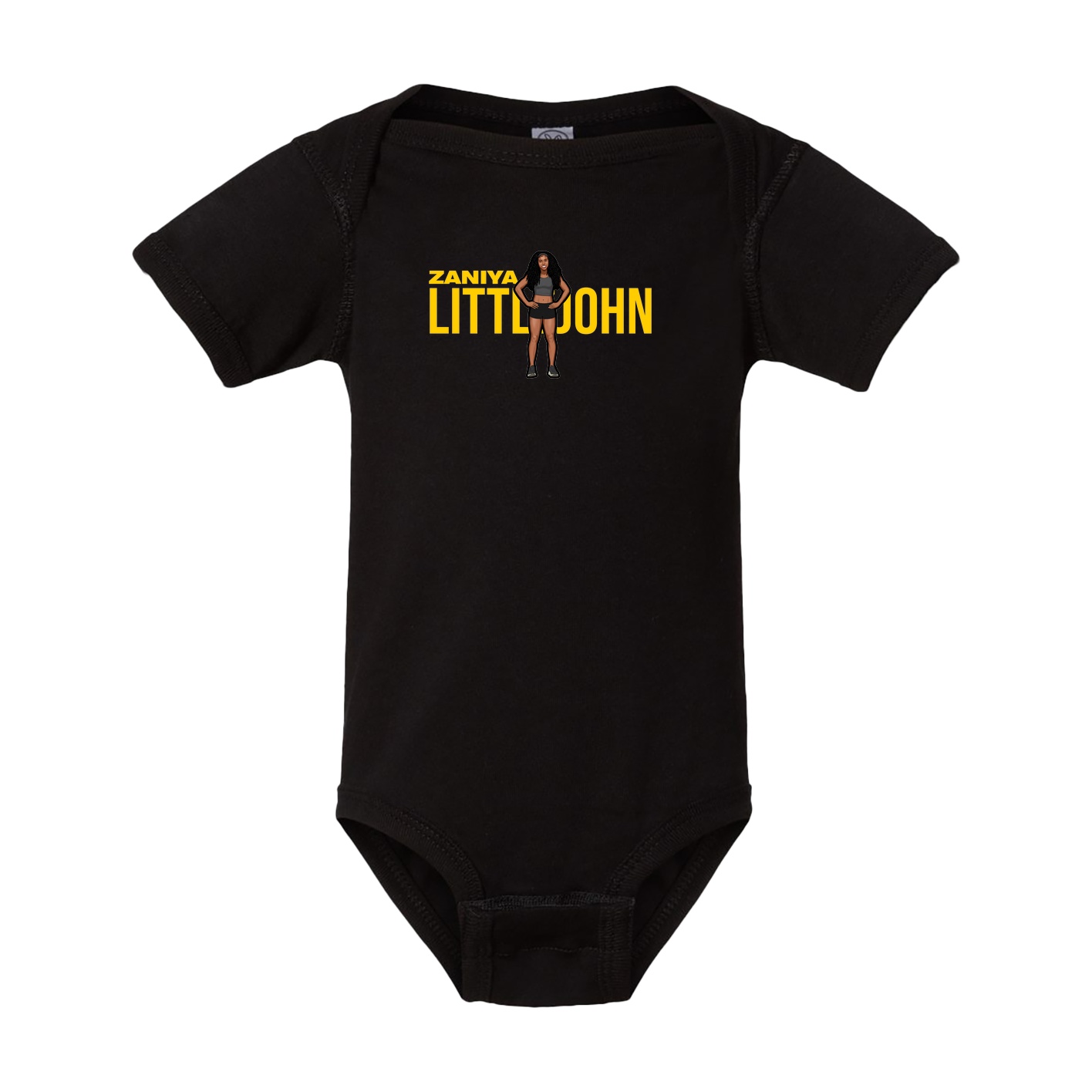 Baby Onesie — Player Name in Black