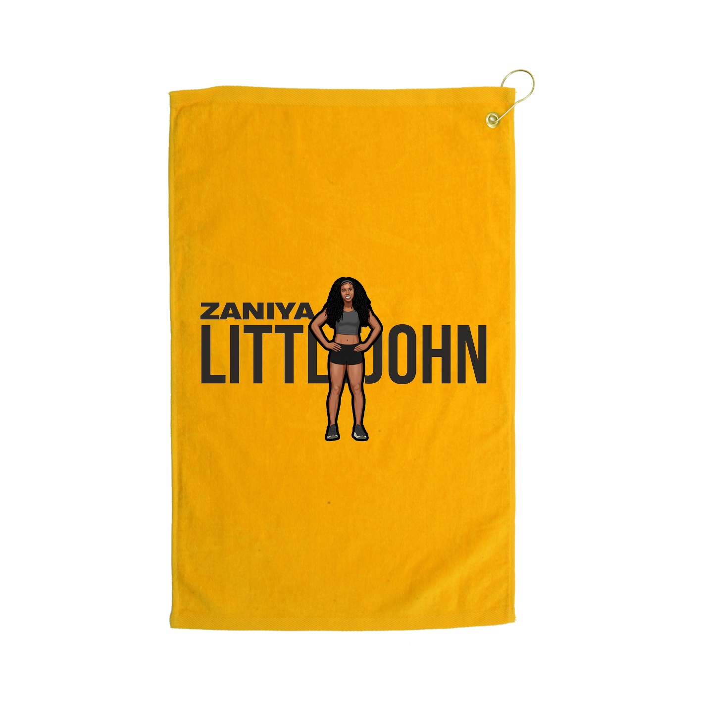 Golf Towel — Player Name in Gold