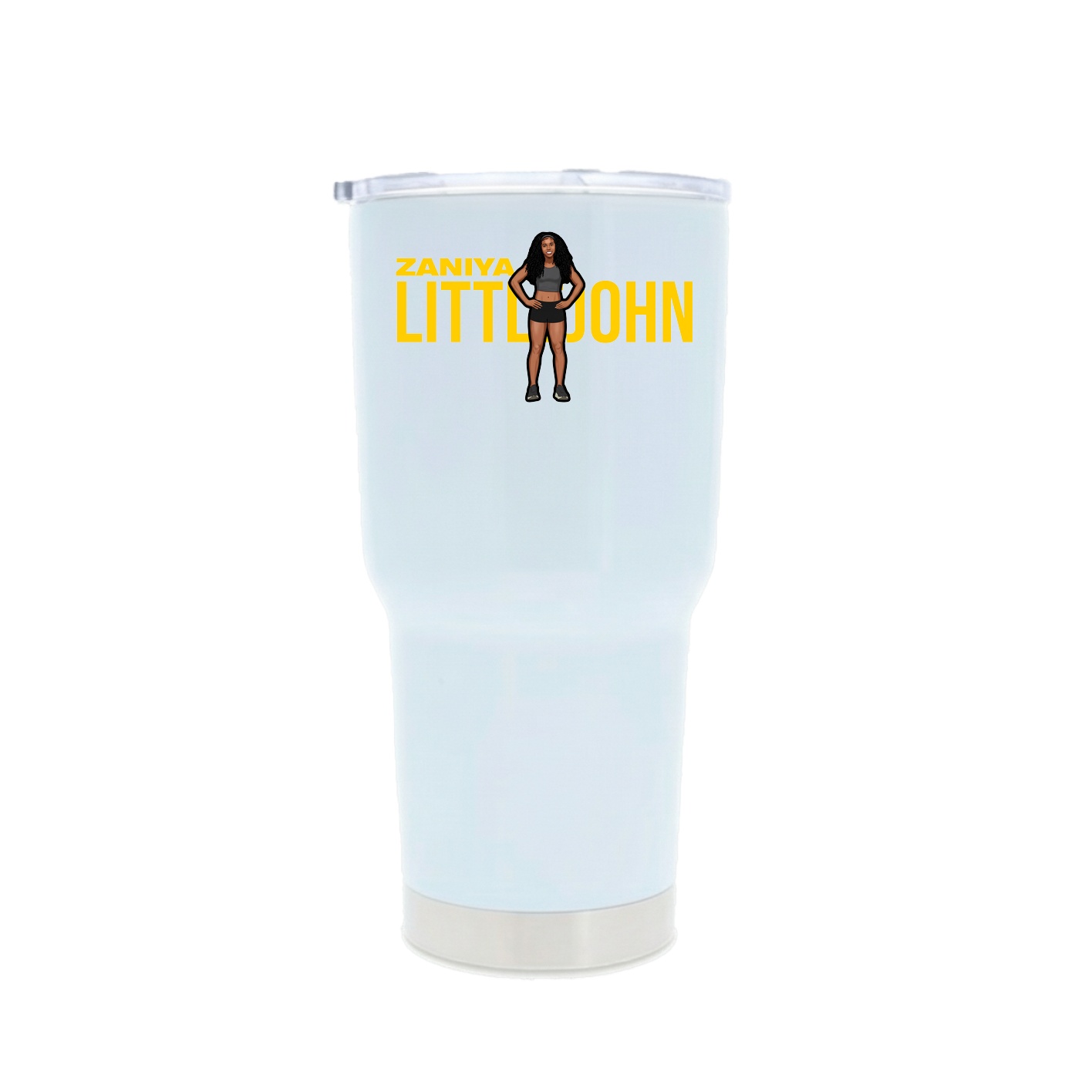 30oz Stainless Steel Tumbler — Player Name in White