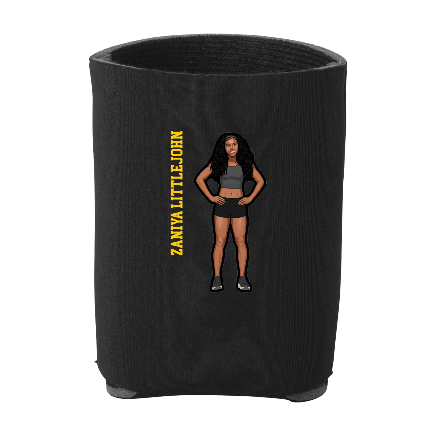 Can Holder — Name Vertical in Black