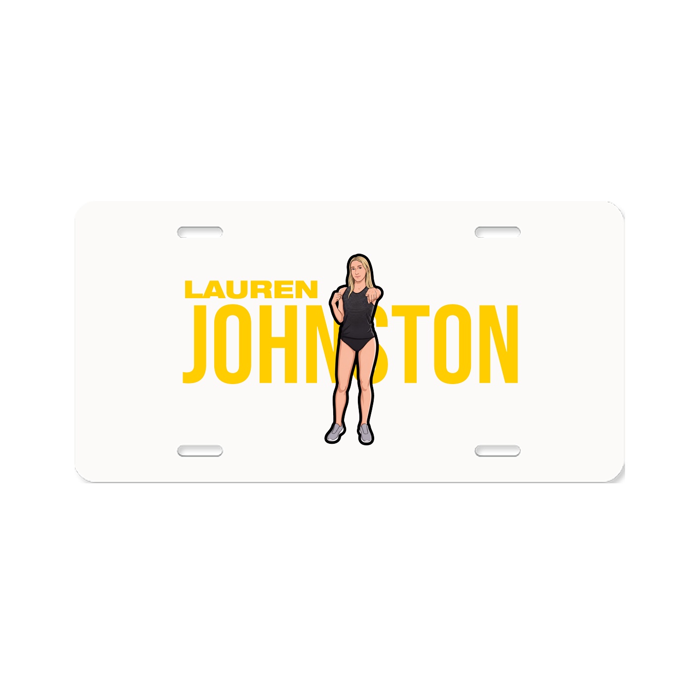 License Plate — Player Name in Classic