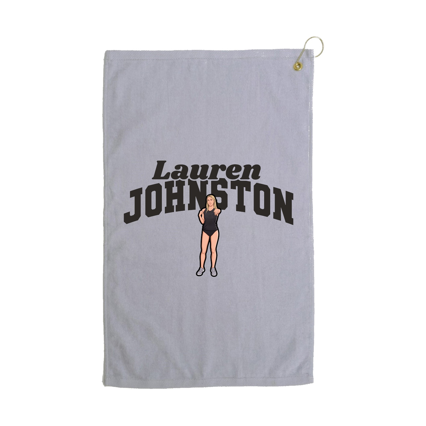 Golf Towel — Signature Arch in Grey