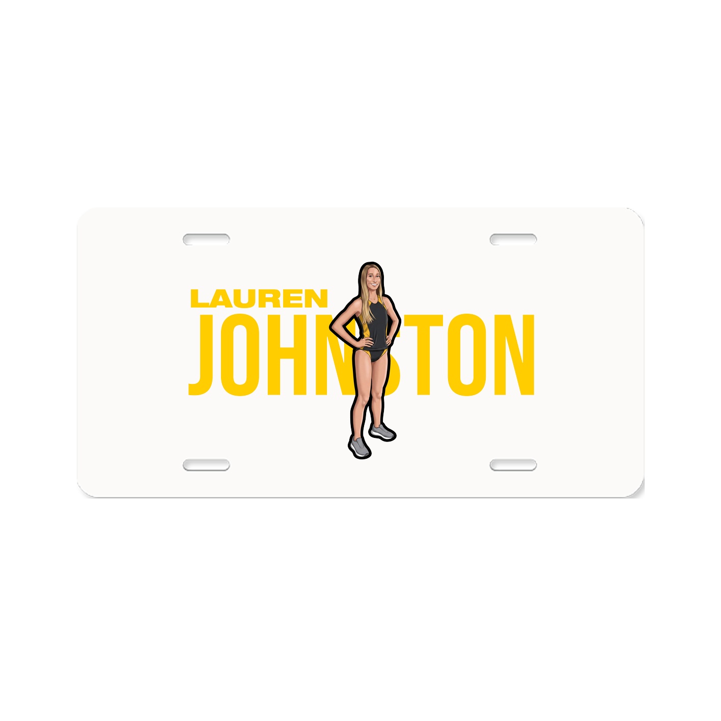 License Plate — Player Name in Classic