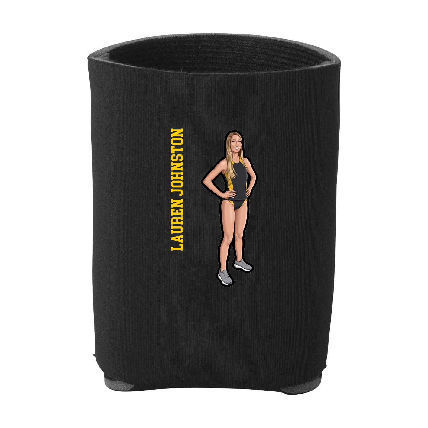 Can Holder — Name Vertical in Black