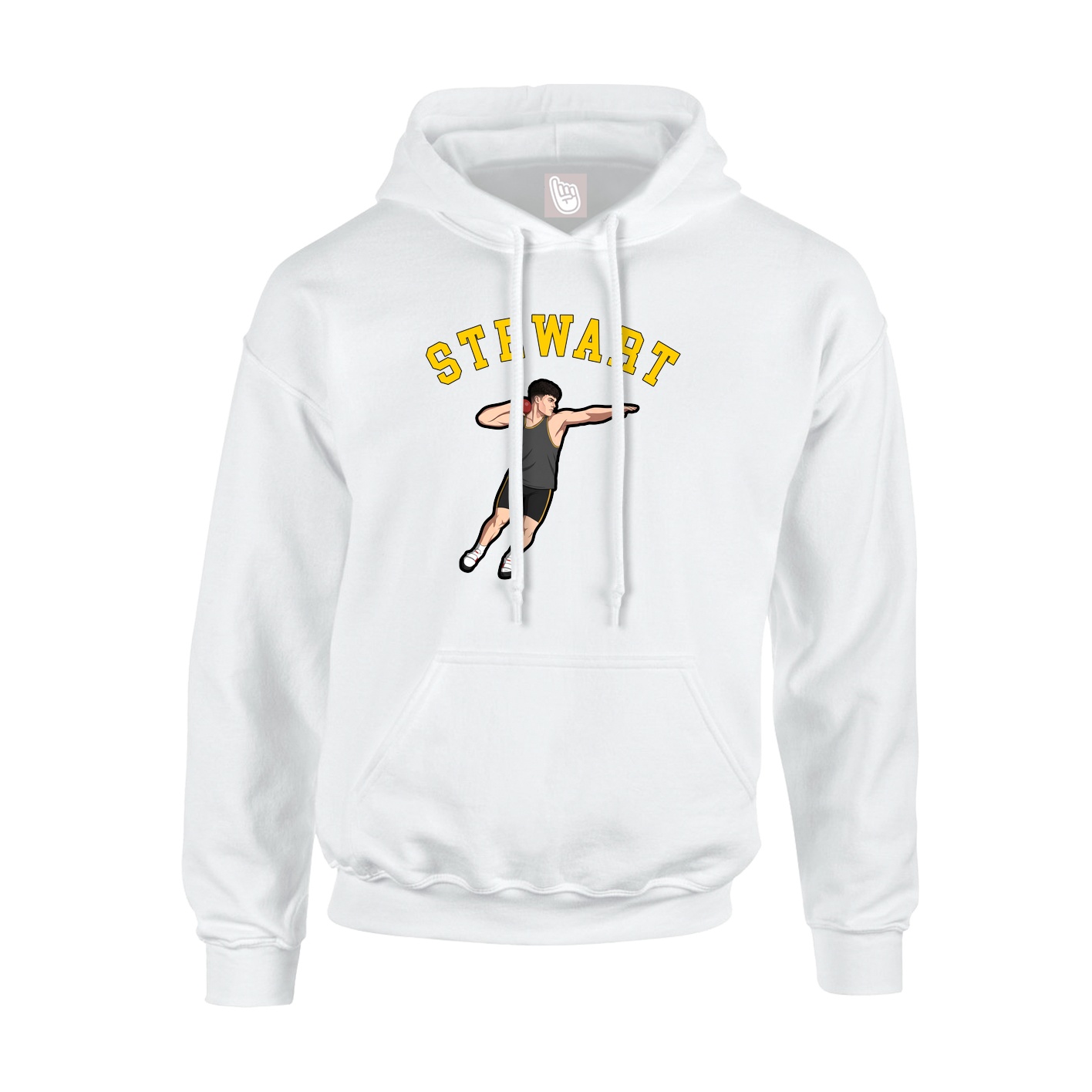 Hoodie — Shirsey Arch in White