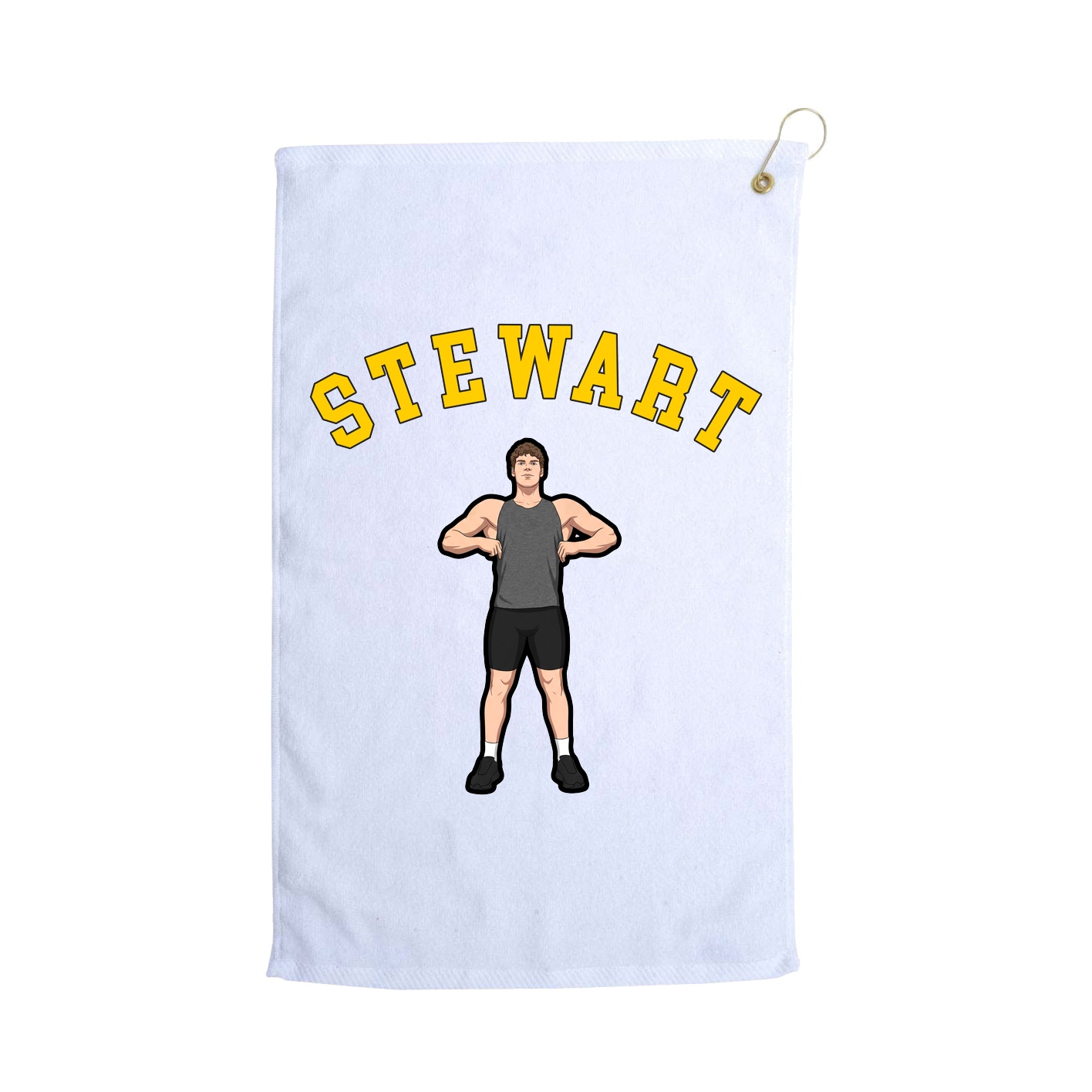 Golf Towel — Shirsey Arch in White