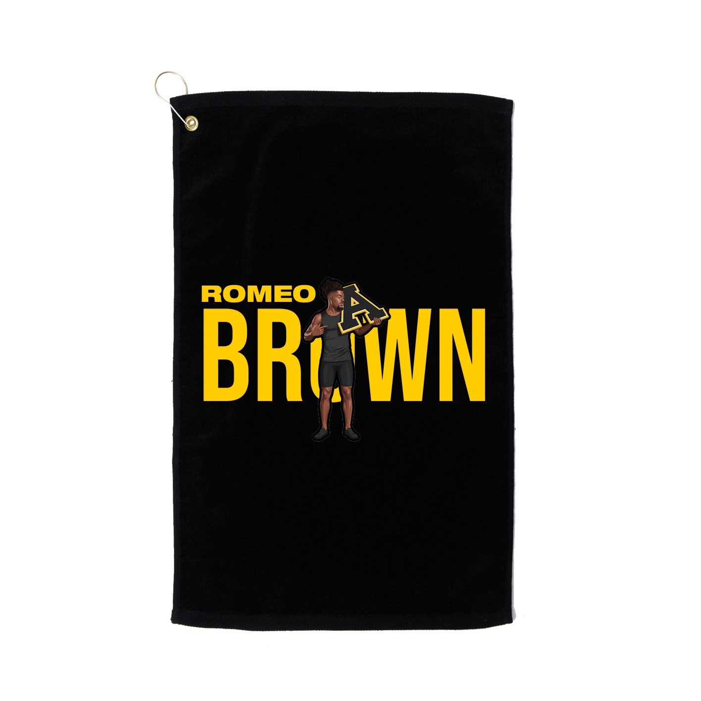 Golf Towel — Player Name in Black