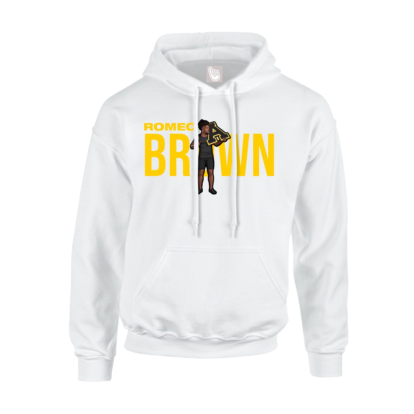 Youth Hoodie — Player Name in White