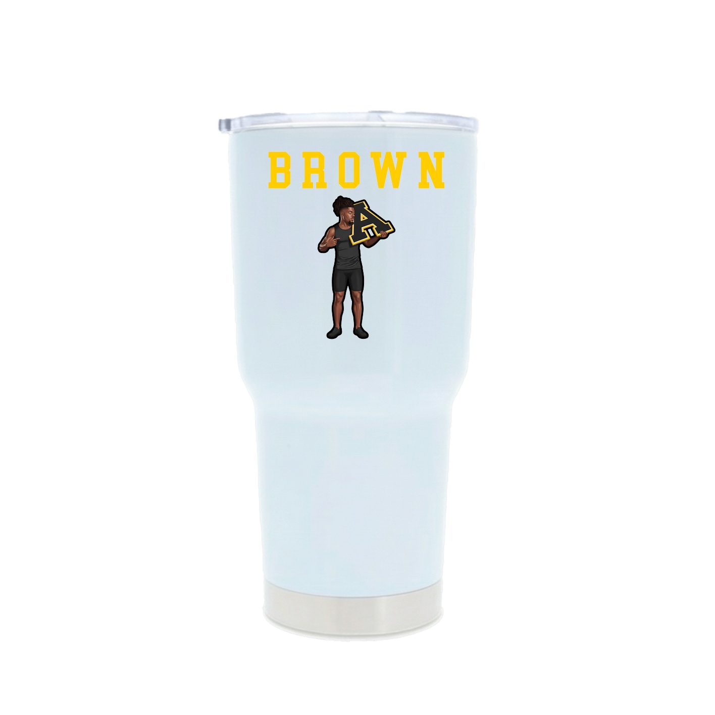 30oz Stainless Steel Tumbler — Shirsey in White