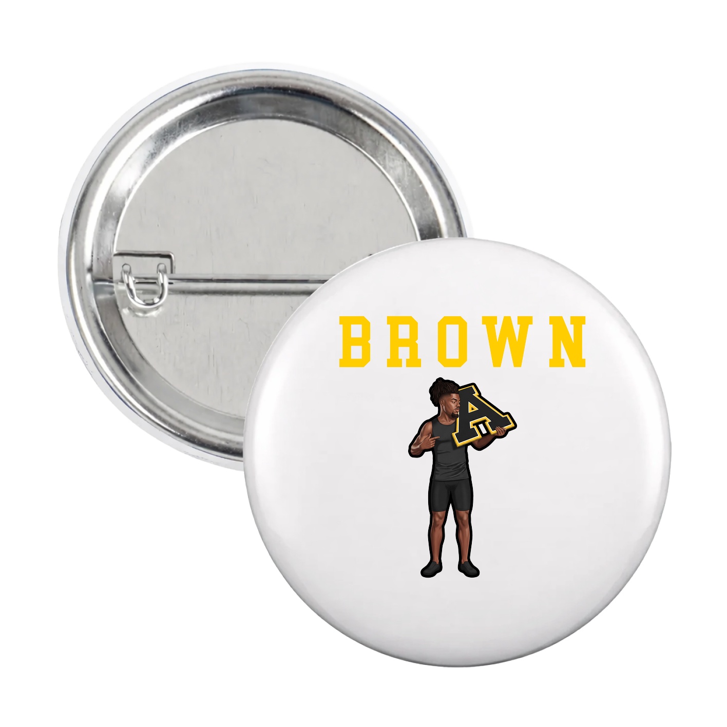 Game Day Button — Shirsey in White