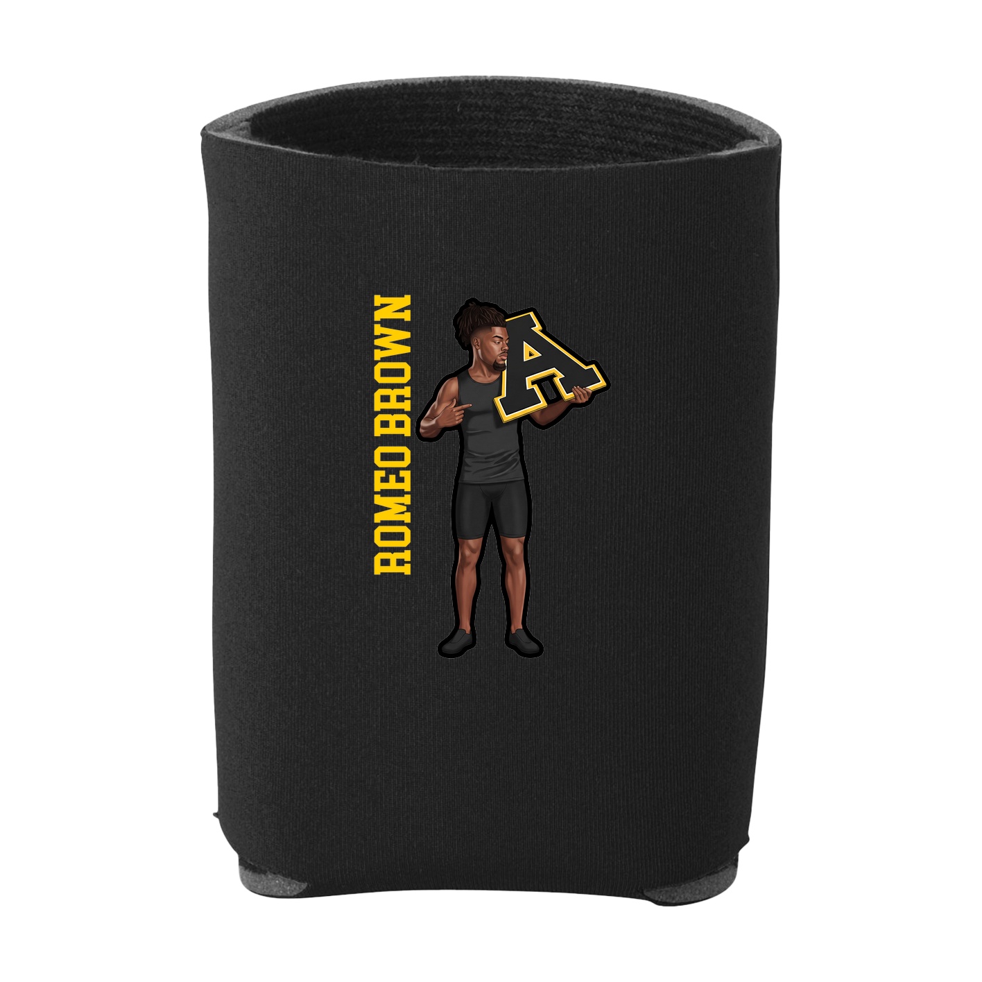 Can Holder — Name Vertical in Black