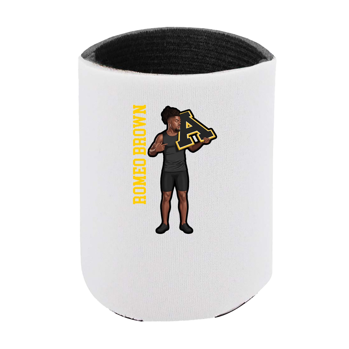 Can Holder — Name Vertical in White