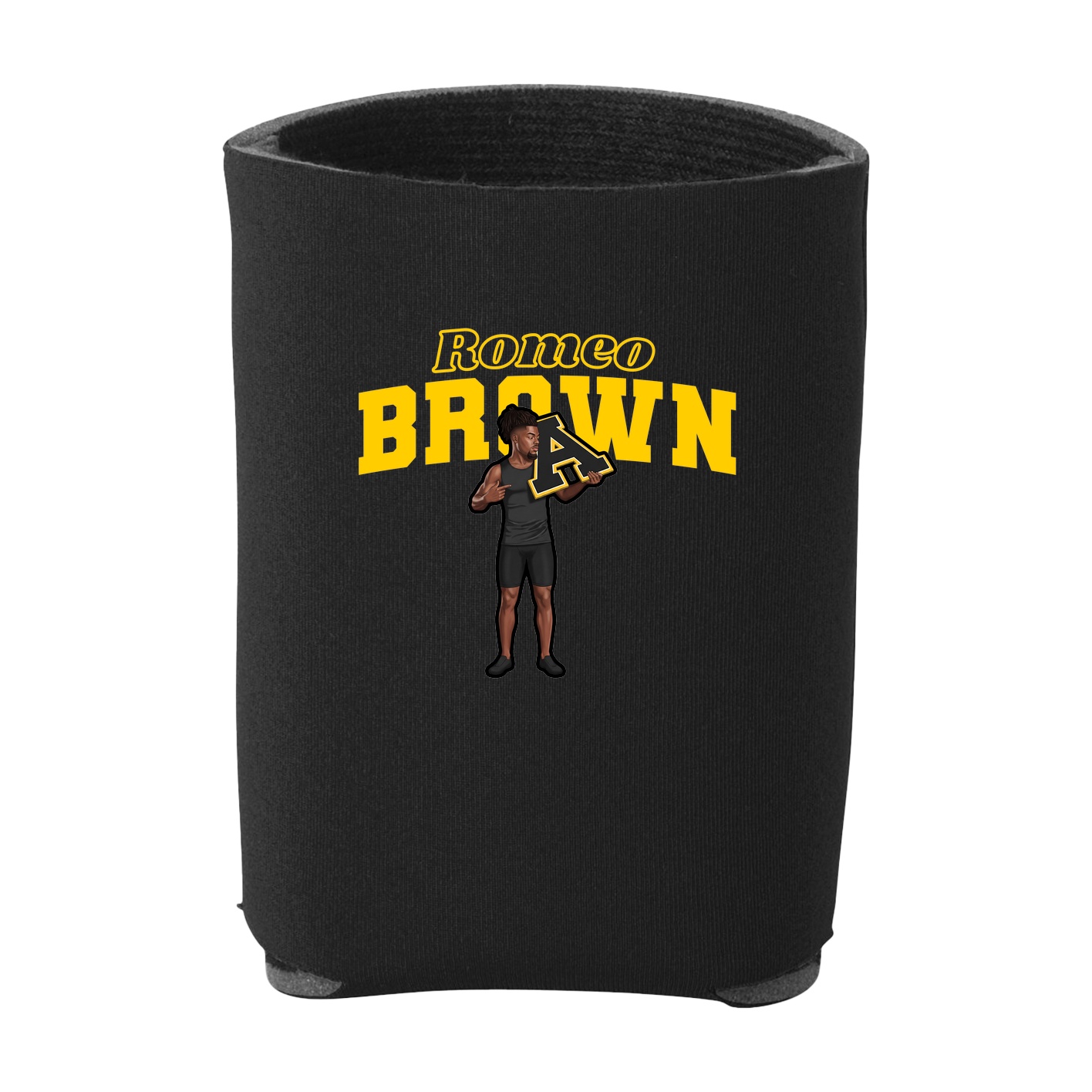 Can Holder — Name Arch in Black