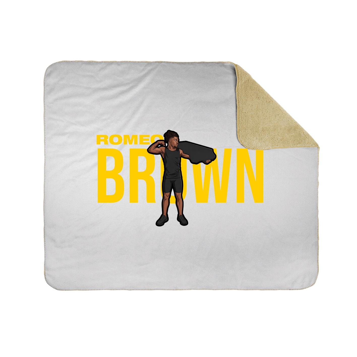Throw Blanket — Player Name in White