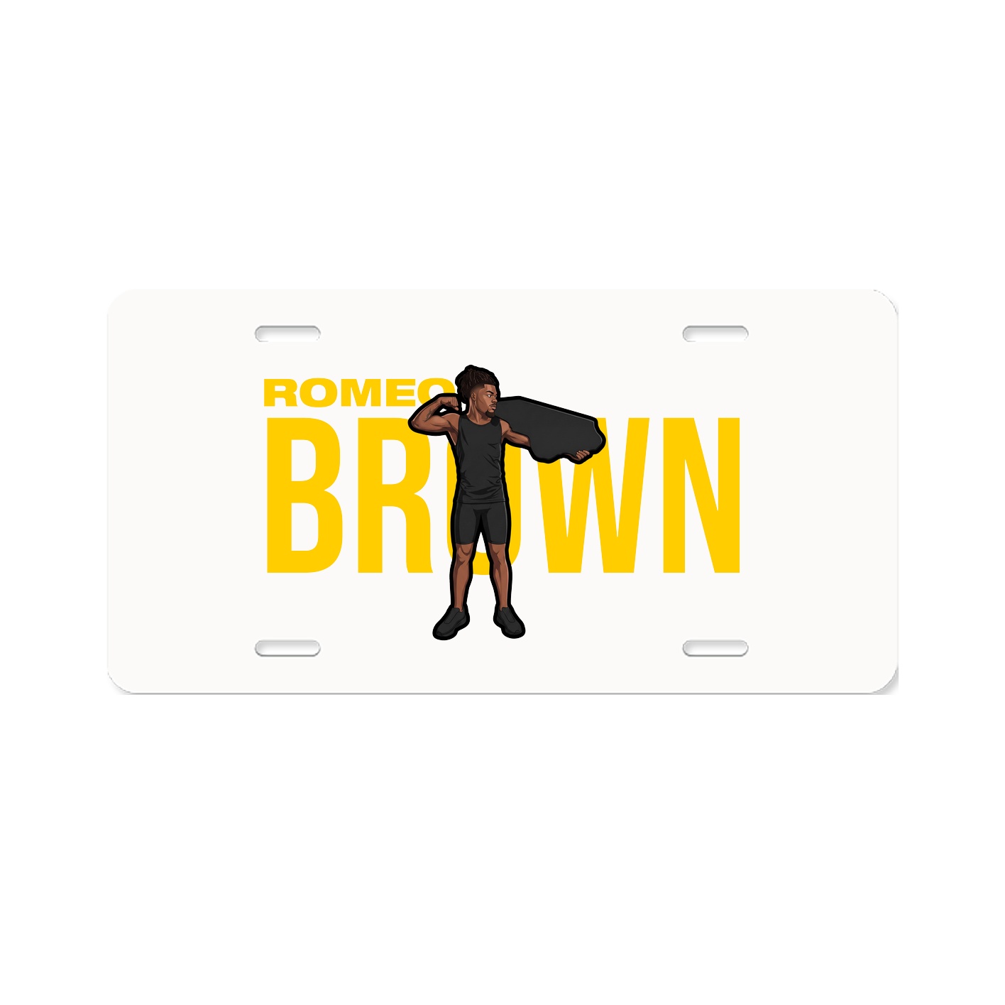 License Plate — Player Name in Classic