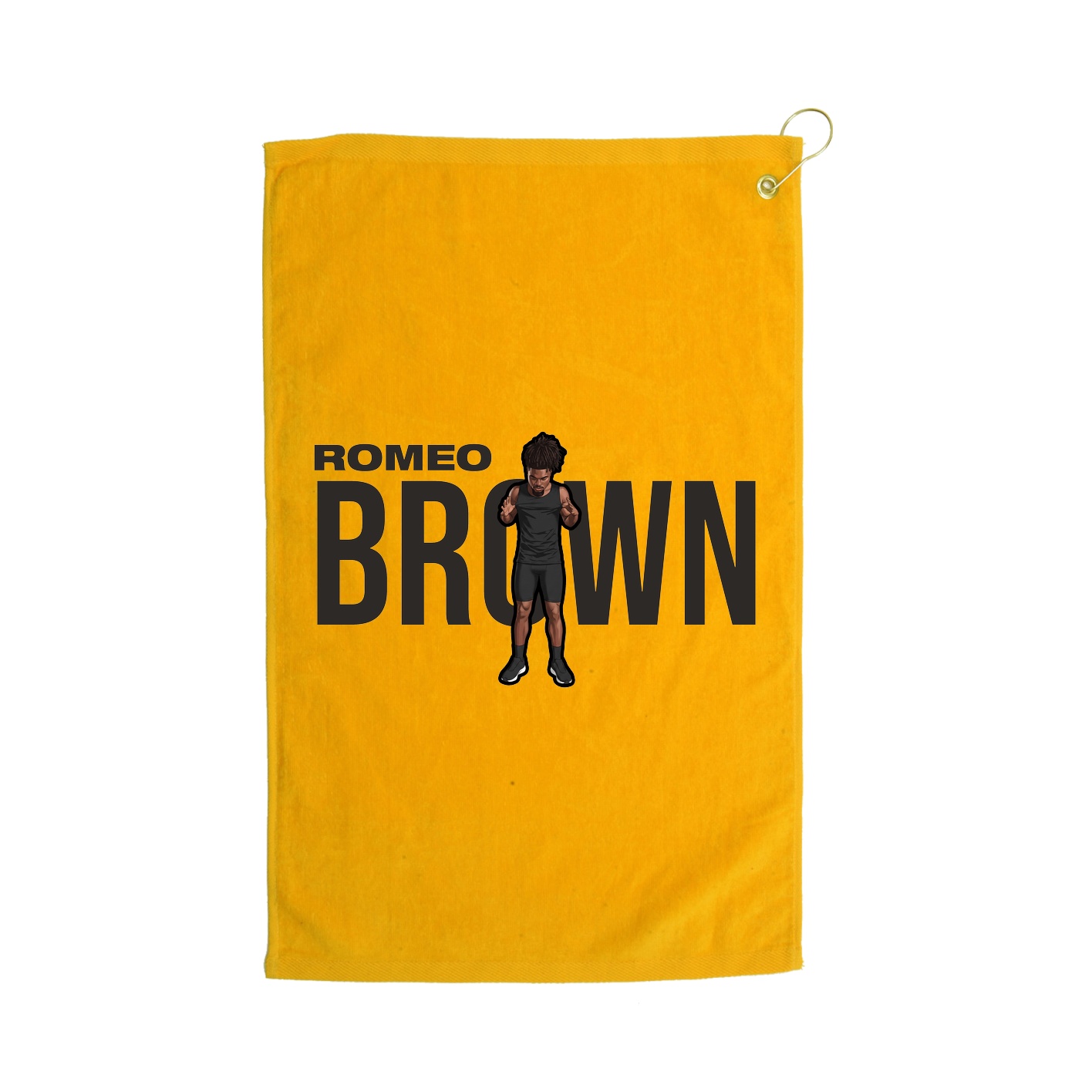 Golf Towel — Player Name in Gold