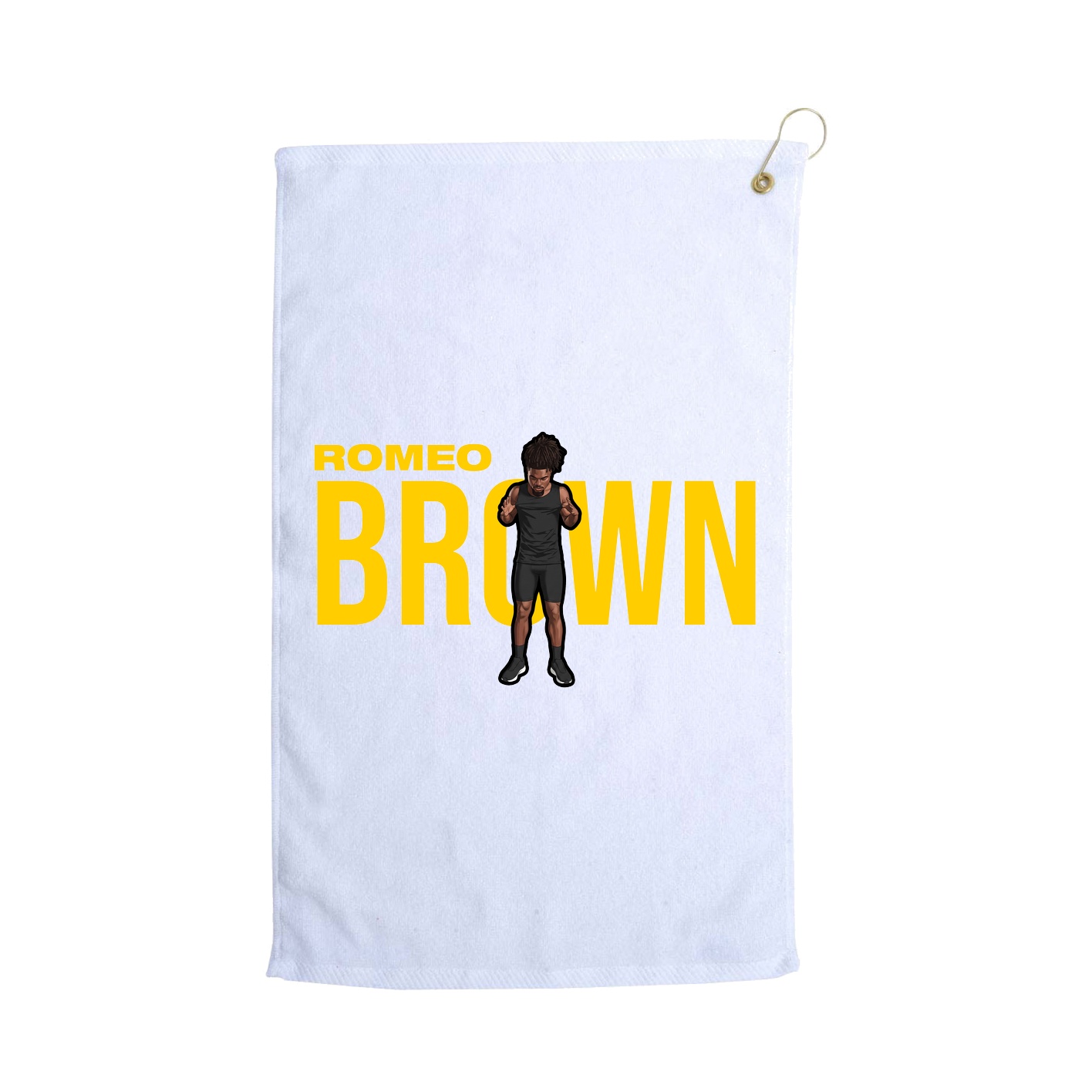 Golf Towel — Player Name in White