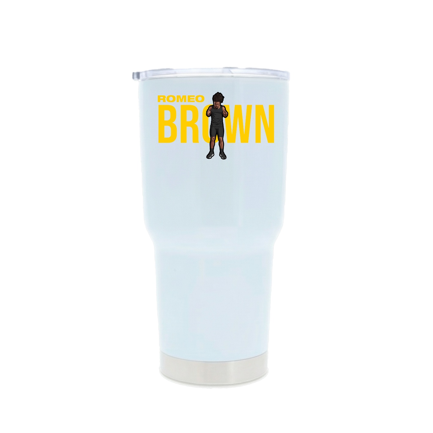 30oz Stainless Steel Tumbler — Player Name in White