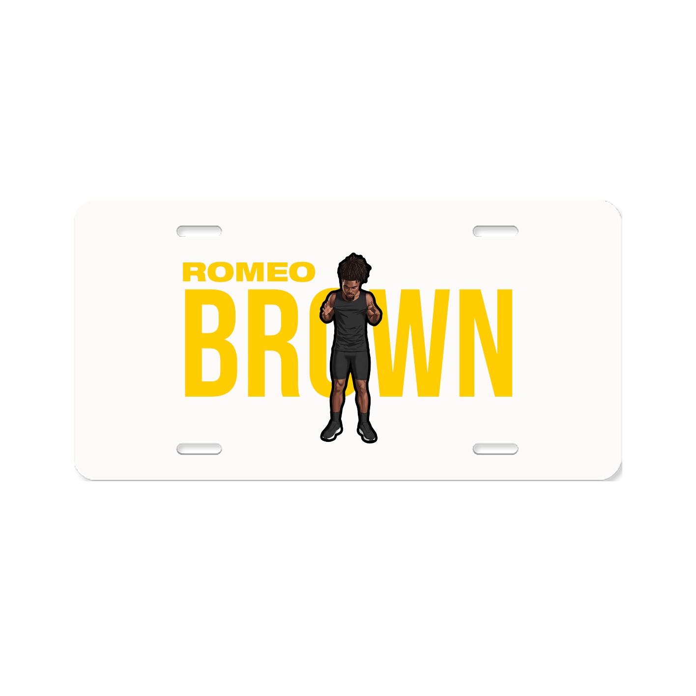 License Plate — Player Name in Classic