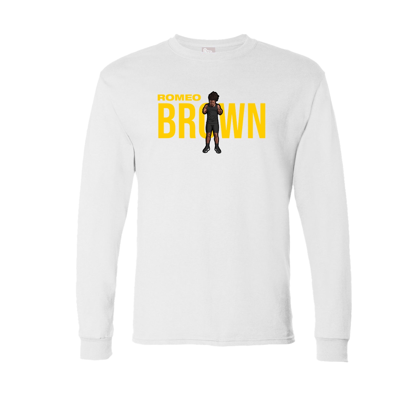 Long Sleeve Tee — Player Name in White