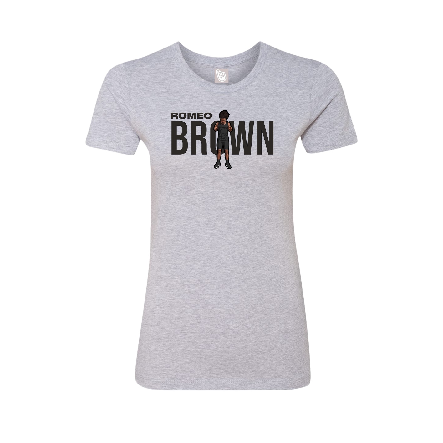 Womens Tee — Player Name in Grey