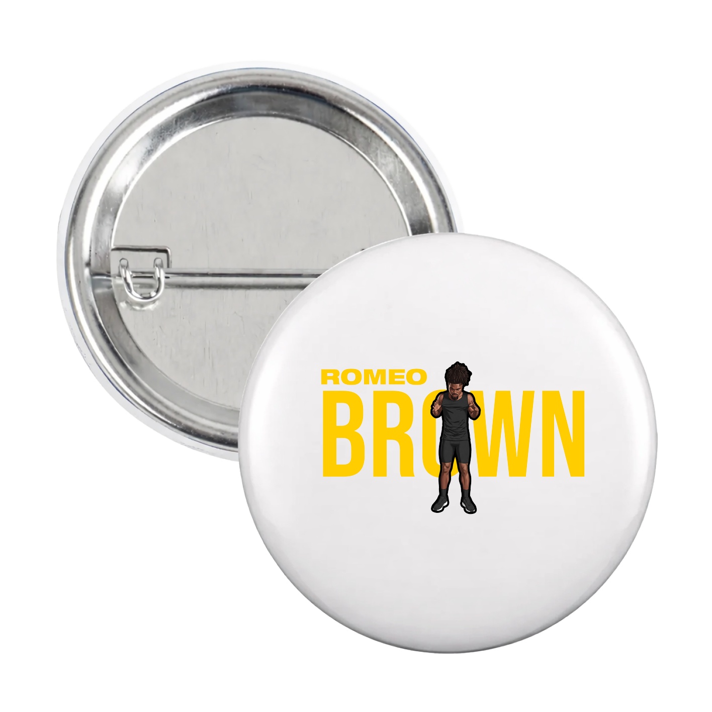 Game Day Button — Player Name in White