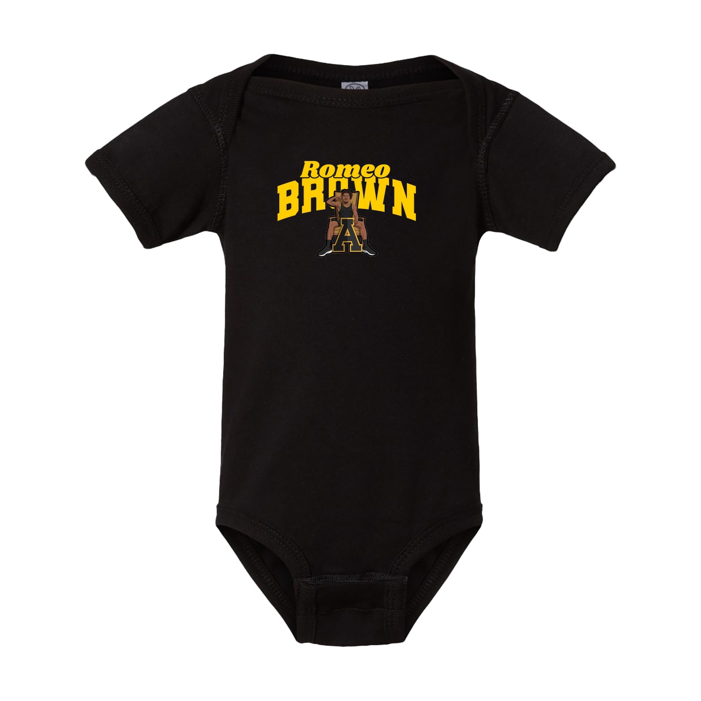 Baby Onesie — Signature Arch in Black