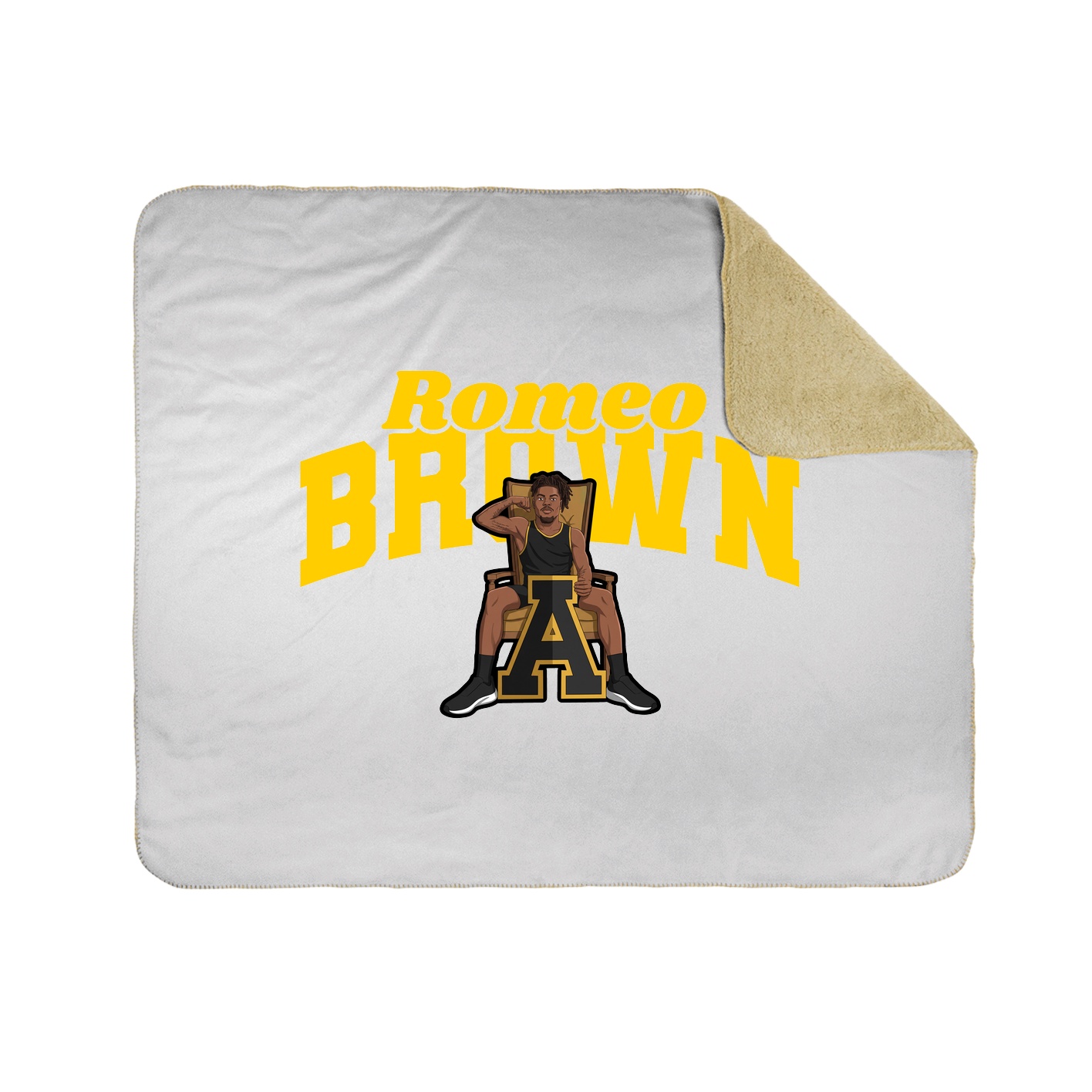 Throw Blanket — Signature Arch in White