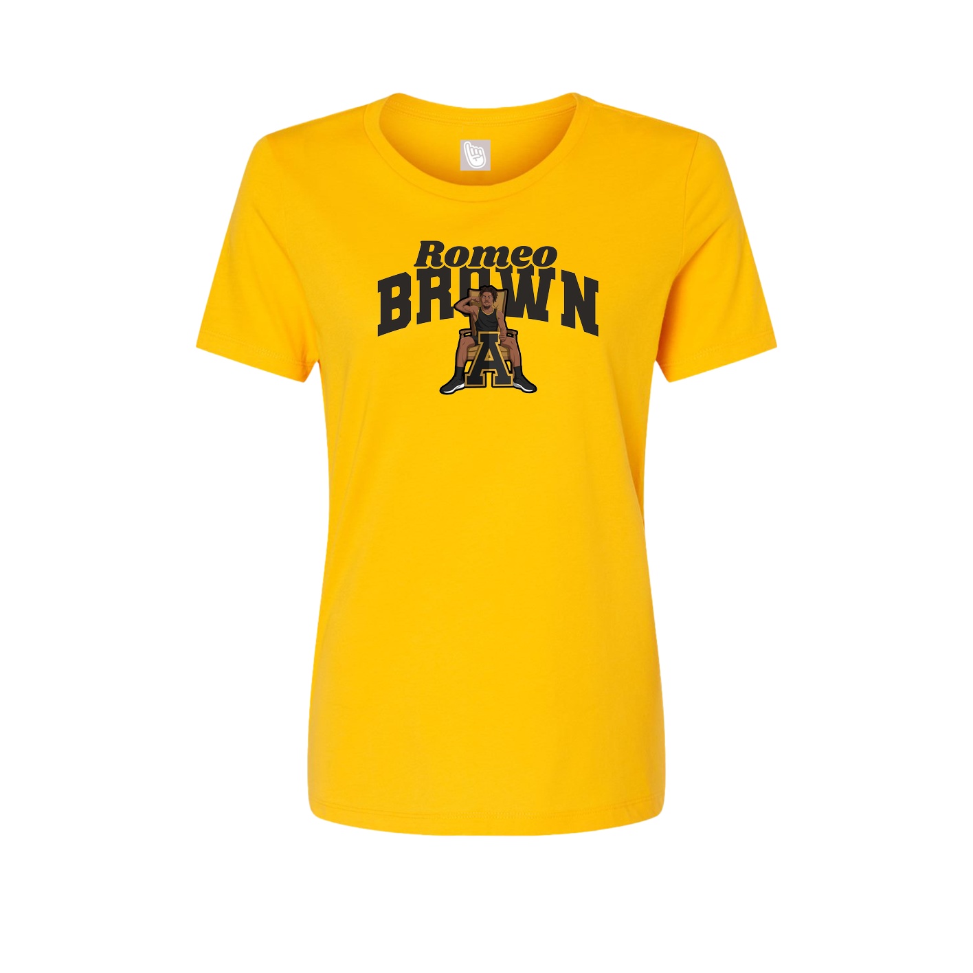 Womens Tee — Signature Arch in Gold