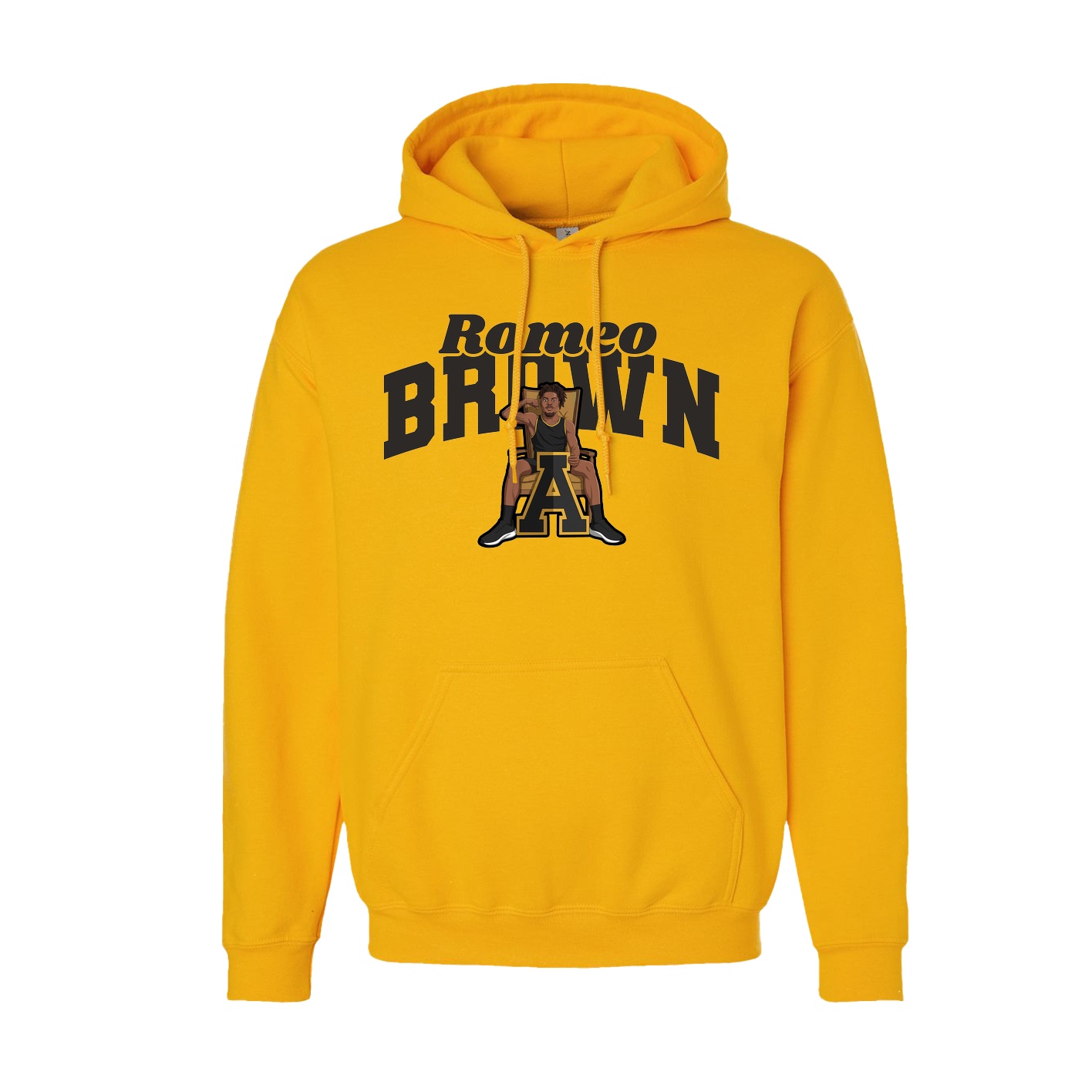 Hoodie — Signature Arch in Gold