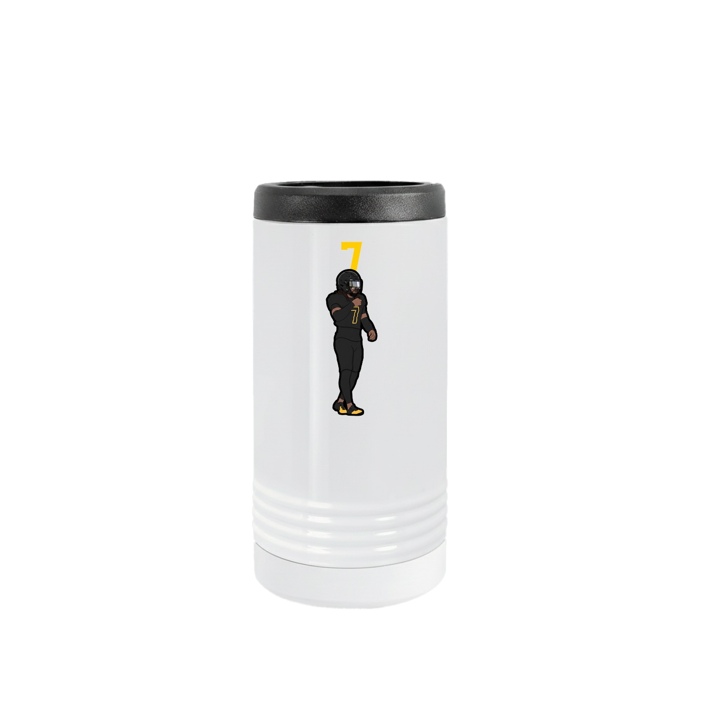 Slim Beverage Holder — Number Top in White