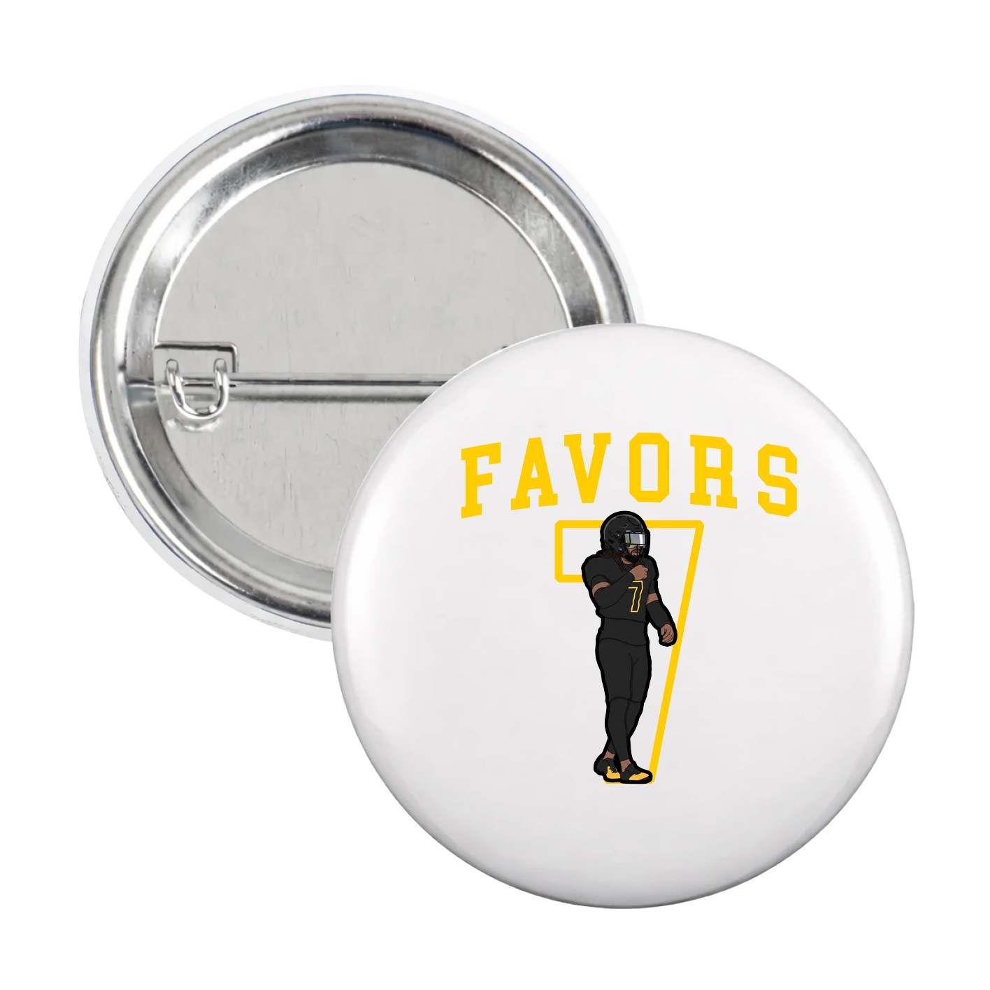 Game Day Button — Shirsey in White