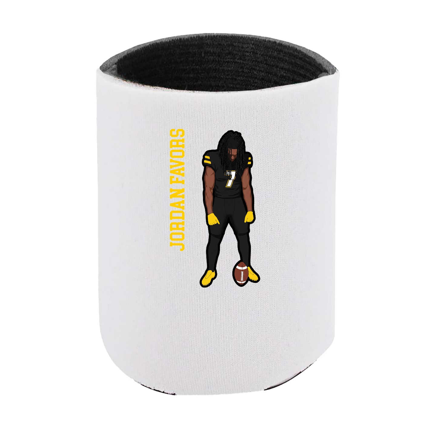 Can Holder — Name Vertical in White
