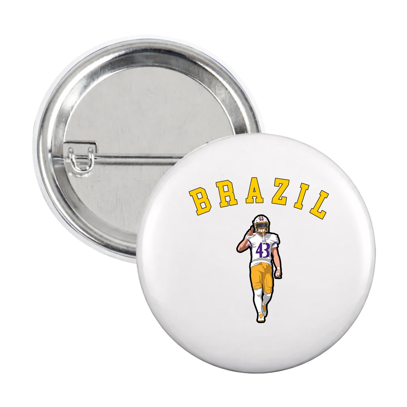 Game Day Button — Shirsey Arch in White