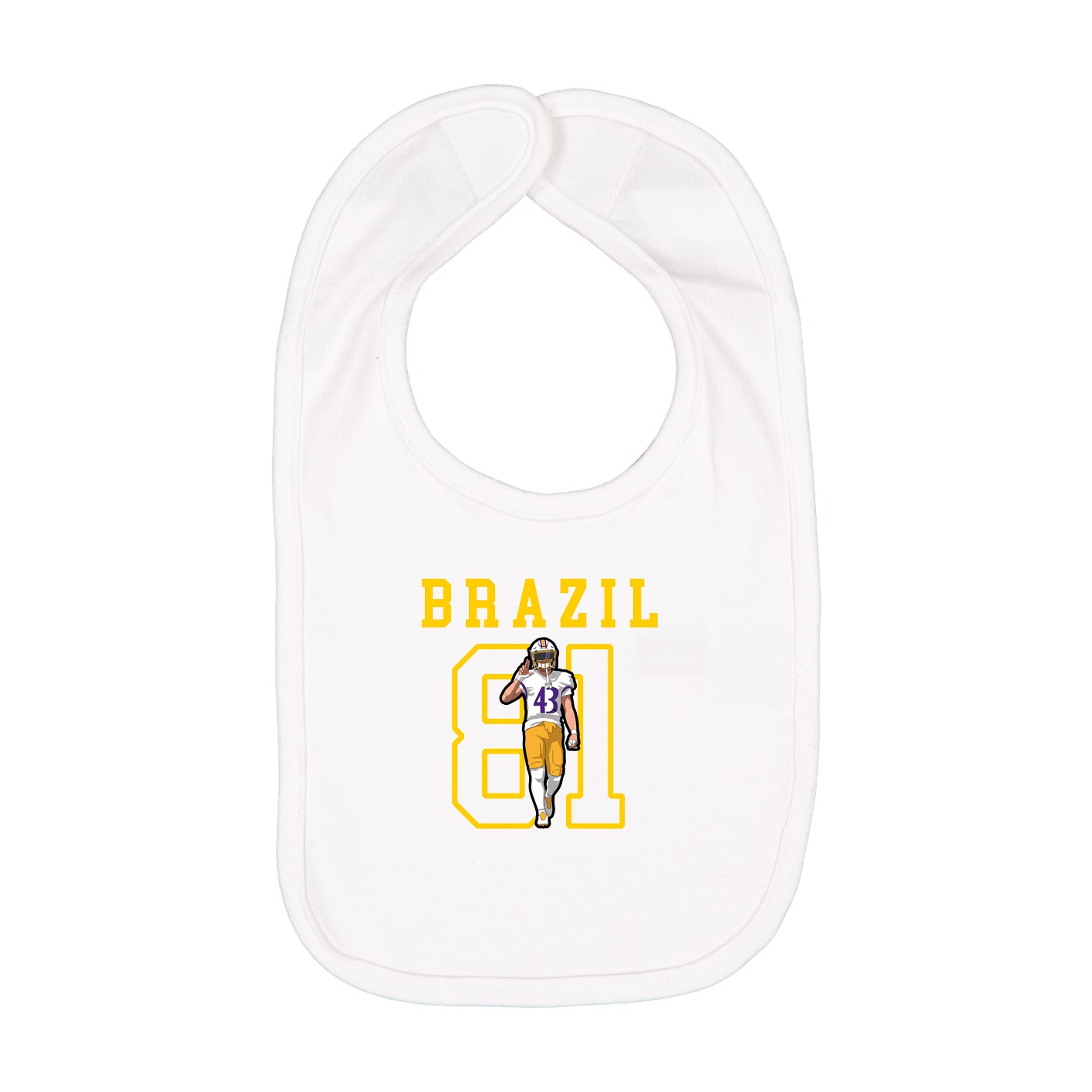 Infant Bib — Shirsey in White