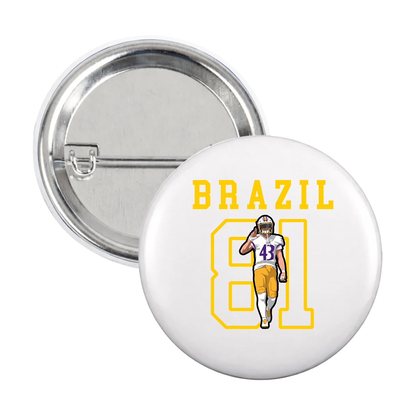 Game Day Button — Shirsey in White